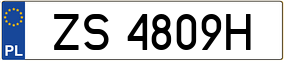 Trailer License Plate